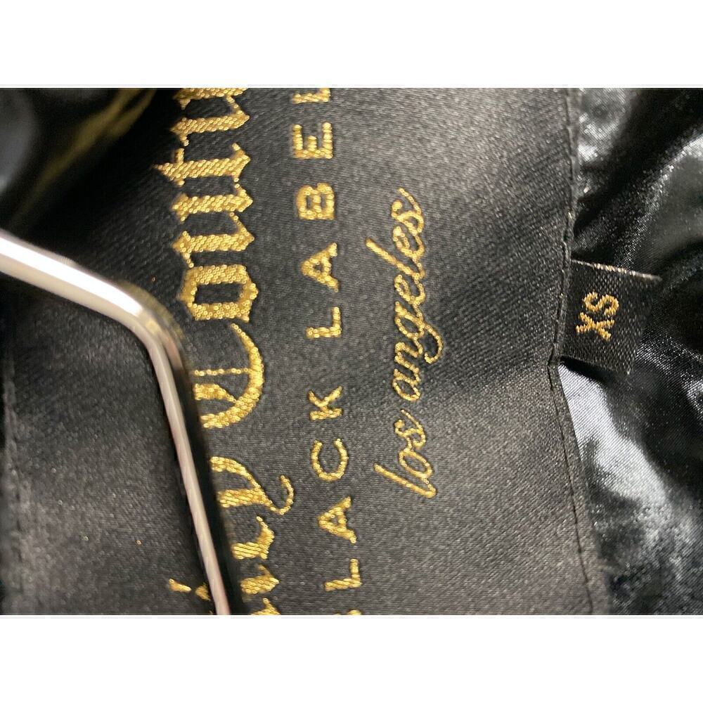 Juicy Couture Black Label Glossy Black Puffer Jacket Coat XS NEW/DEFECT $328 - Picture 4 of 6